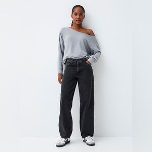 Levi’s Dad Jean Size 28 Gray Black 90s High Rise Slouchy Baggy